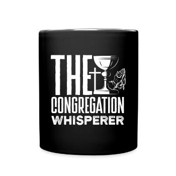 Pastor Appreciation Clergy Preacher Congregation - Full Colour Mug - black - Front