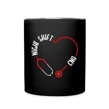 Infirmières auxiliaires de l’AIIC Infirmières de quart - Mug uni - noir - Devant