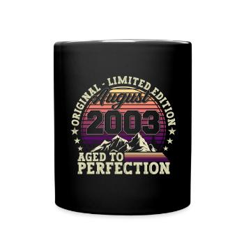 Original August 2003 19th Birthday Fun Gift - Full Colour Mug - black - Front