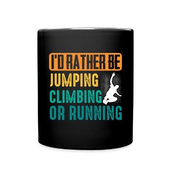 Parkour Freerunning Traceur - Tasse einfarbig - Schwarz - Vorne