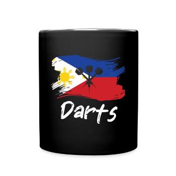 Philippines Dart Player Design / Dartboard - Mug uni - noir - Devant