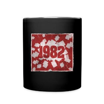 Né en 1982 - Mug uni - noir - Devant
