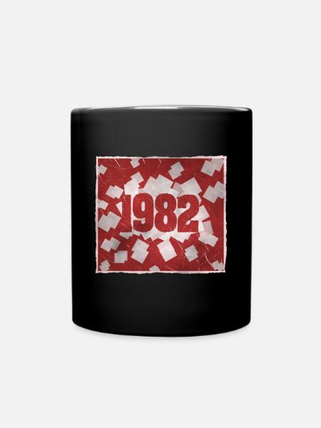 Geboren 1982 - Tasse einfarbig - Schwarz
