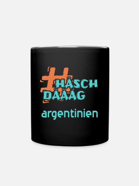 argentinien - Tasse einfarbig - Schwarz