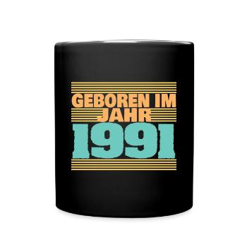 1991 - Tasse einfarbig - Schwarz - Vorne
