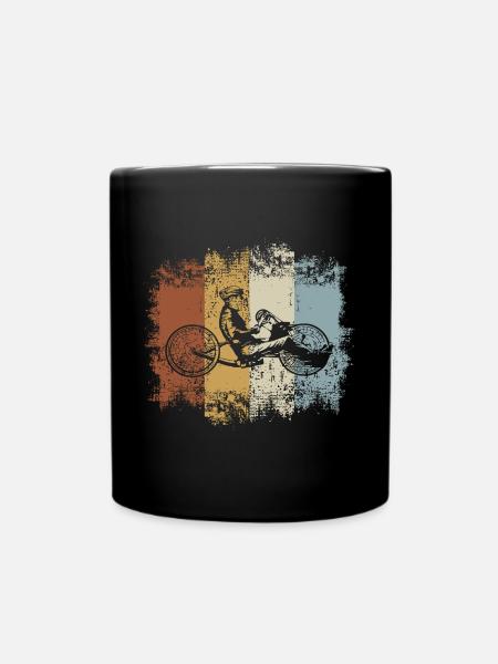 Vintage Handbike - Tasse einfarbig - Schwarz