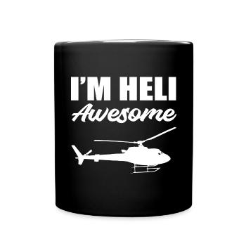 I am Heli great Bachelor of Aviation Gesc - Full Colour Mug - black - Front