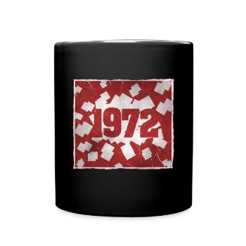 Geboren 1972 - Tasse einfarbig - Schwarz - Vorne