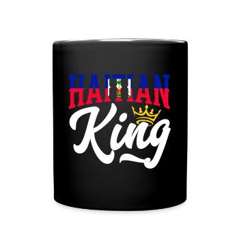 Haitian King Haiti Haiti Flag - Full Colour Mug - black - Front