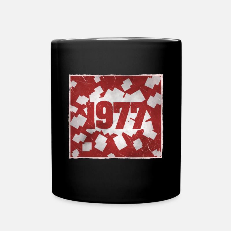 Geboren 1977 - Tasse einfarbig - Schwarz
