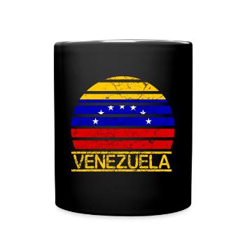 Venezuela Flag - Full Colour Mug - black - Front