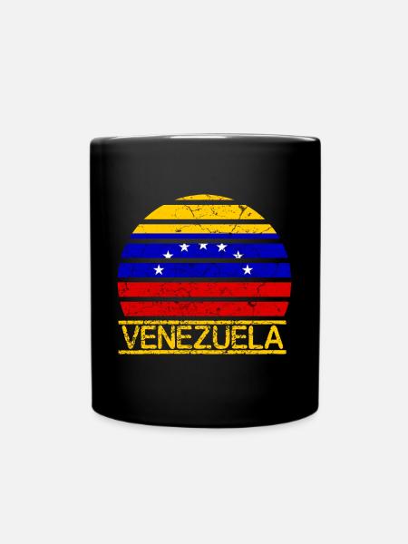 Venezuela Flag - Full Colour Mug - black