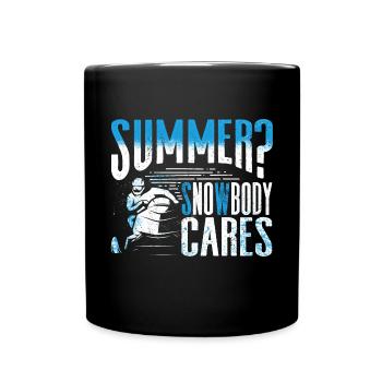 Snowmobile Riding Snowmobiling Snowbody Cares Pun - Tasse einfarbig - Schwarz - Vorne