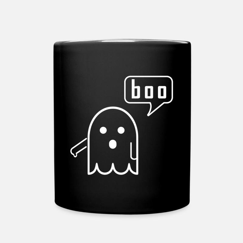 boo ghost - Tasse einfarbig - Schwarz