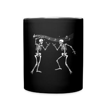 Halloween Skeleton Music - Full Colour Mug - black - Front