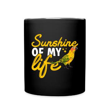 Molinasittich Parrot Bird Sun Parakeet - Full Colour Mug - black - Front