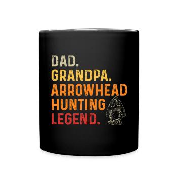Arrowhead Hunting Arrowhead Collector - Full Colour Mug - black - Front