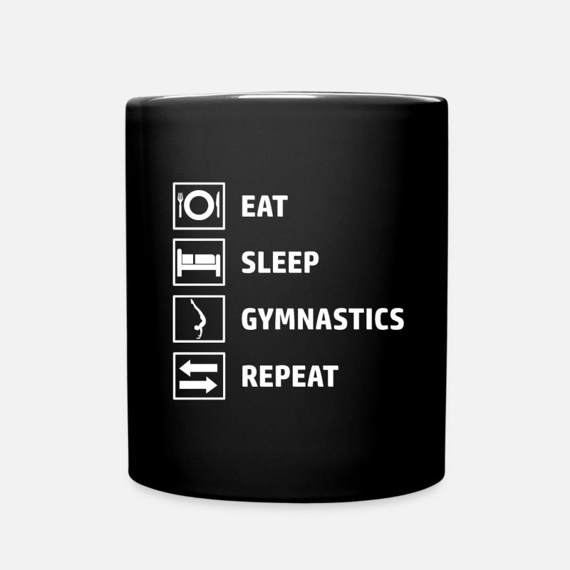 Gymnastics Turnerin Turner design - Tasse einfarbig - Schwarz