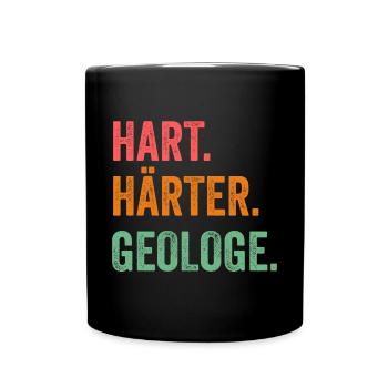 Geologie Fossiliensammler Fossilien Geologe - Tasse einfarbig - Schwarz - Vorne