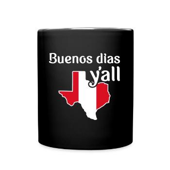 Peruanisch-texanisches Design für Einwanderer - Tasse einfarbig - Schwarz - Vorne