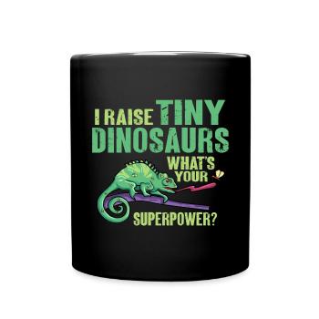 Herpétologiste des reptiles lézards caméléons - Mug uni - noir - Devant