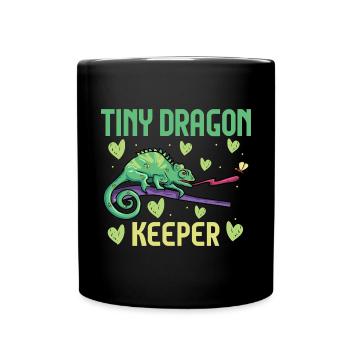Herpétologiste des reptiles lézards caméléons - Mug uni - noir - Devant