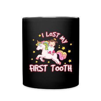Zahnarzt Zahnarzthelferin Zahnfee I Geschenk - Tasse einfarbig - Schwarz - Vorne