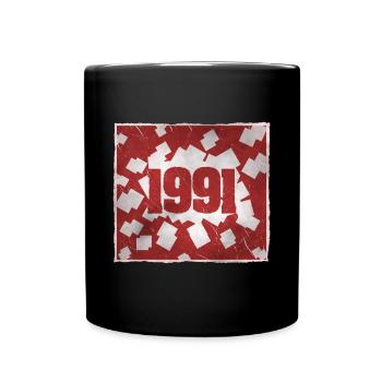 Geboren 1991 - Tasse einfarbig - Schwarz - Vorne