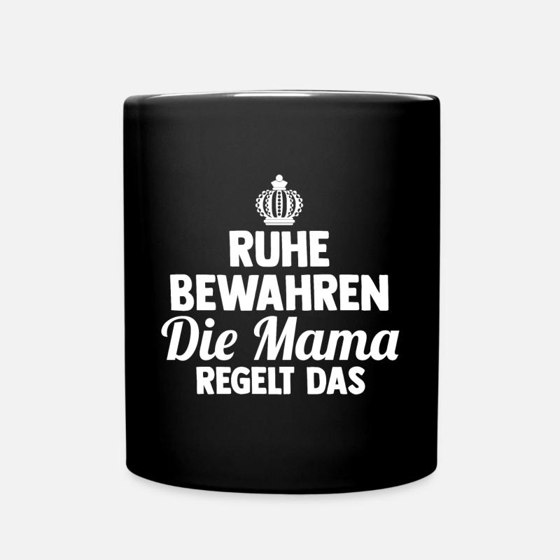 Mutter Mama - Tasse einfarbig - Schwarz