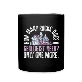 Rockhound Geology Rock Collecting Stone Collectors - Full Colour Mug - black - Front