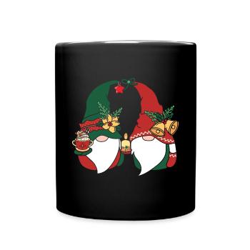 Noël Noël Gnomies - Mug uni - noir - Devant