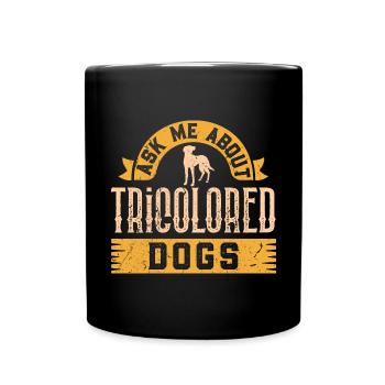 Treeing Walker Coonhound - Tasse einfarbig - Schwarz - Vorne