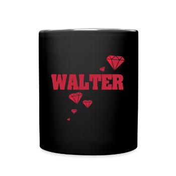 Geschenkidee Walter - Tasse einfarbig - Schwarz - Vorne