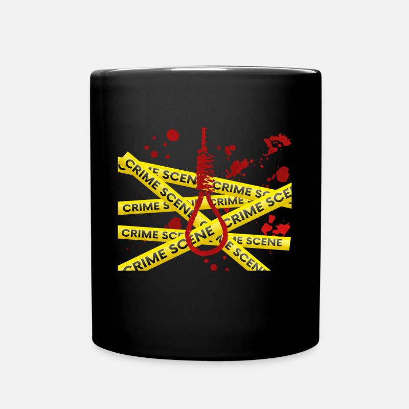 Spurensicherung - Kripo Polizei Kriminaltechnik - Tasse einfarbig - Schwarz