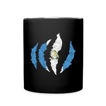 Guatemala drapeau guatémaltèque ADN I cadeau - Mug uni - noir - Devant