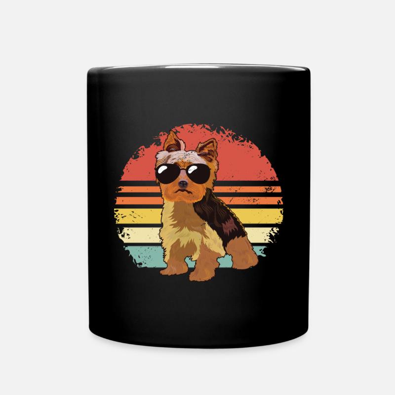 Yorkshire Terrier Yorkie Hund Geschenk - Tasse einfarbig - Schwarz