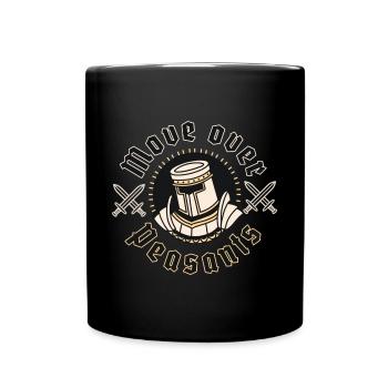 Middle Ages Knights' Festival Farmer Medieval Festival - Full Colour Mug - black - Front