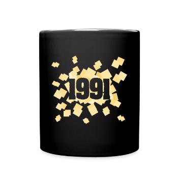 Geboren 1991 - Tasse einfarbig - Schwarz - Vorne