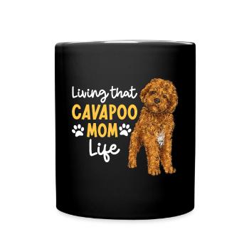 Cavapoo Cavoodle Capoodle Chien - Mug uni - noir - Devant