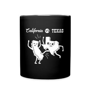 Texas Fight Design für stolze Texaner - Tasse einfarbig - Schwarz - Vorne