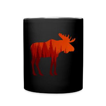 Moose - Full Colour Mug - black - Front