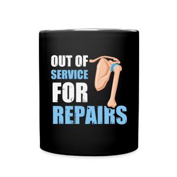 Shoulder Replacement - Full Colour Mug - black - Front