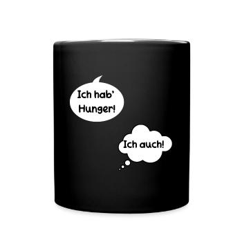 Lustiges Design für schwangere Frauen - Tasse einfarbig - Schwarz - Vorne