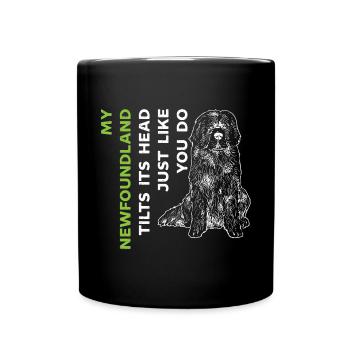 Terre-Neuve Chien de Terre-Neuve - Mug uni - noir - Devant