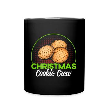 Cookie Baking Crew Christmas Bakery Gingerbread - Full Colour Mug - black - Front