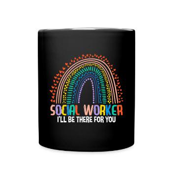 Sozialarbeiter - Tasse einfarbig - Schwarz - Vorne