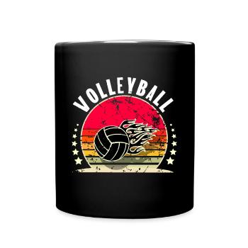 Volley-ball - Mug uni - noir - Devant