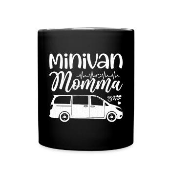 Mom Life Minivan Super Moms Drives Minivan Geschen - Tasse einfarbig - Schwarz - Vorne