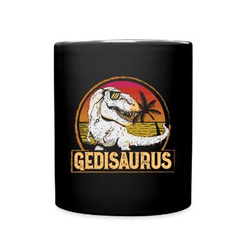 Gedisaurus Gedi Taufgedi - Tasse einfarbig - Schwarz - Vorne