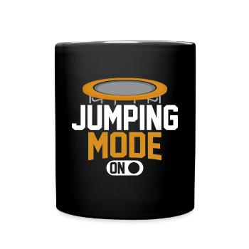 Sprungmodus an - Tasse einfarbig - Schwarz - Vorne